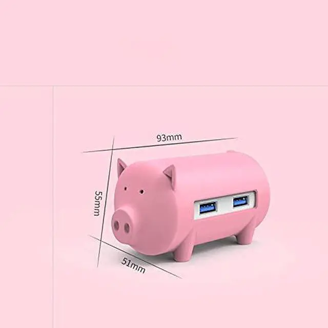 Alt view image 2 of 7 - 4 in 1 Cute Pet-Shape HUB for MAC Notebook Aluminum Alloy Silicone 100cm Detached Data Cable (Color :)