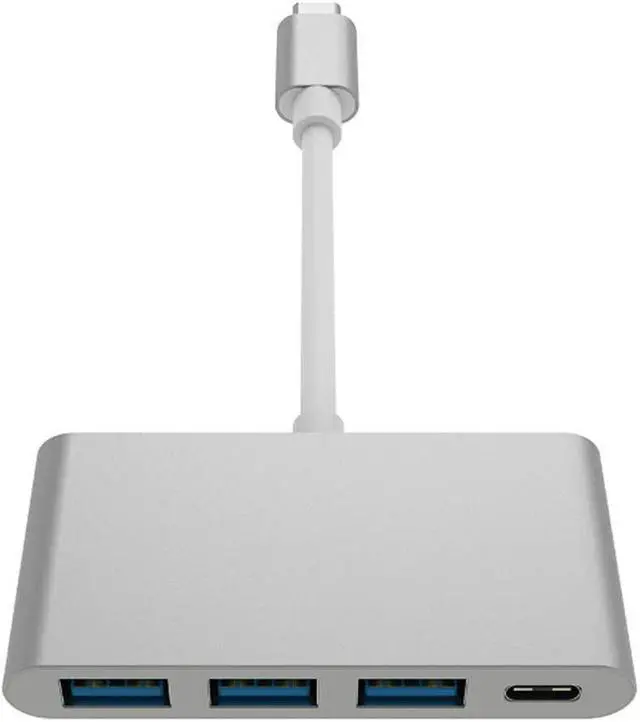Main image of USB3.0, 5Gbps High-Speed Transmission Type C to USB 3.1/PD+3USB 3.0 HUB Adapter USB Type C Hub (Color : Silver)