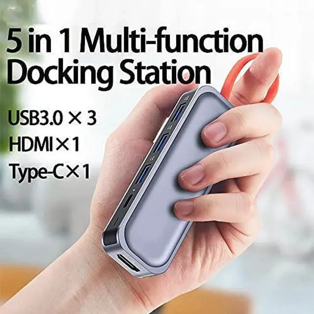 Alt view image 6 of 6 - SHYPT USB C Hub HDMI with PD Power Adapter for Laptop Type C Docking Station for Phone USB Splitter 100W with 4K Output