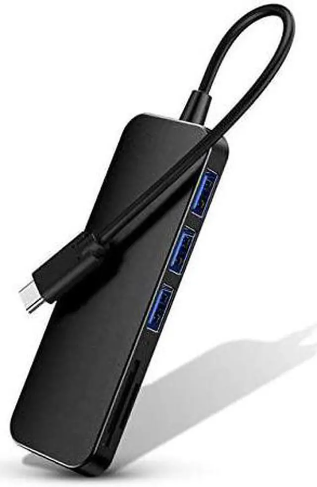 Alt view image 6 of 7 - USB C Hub USB Hub 3.0 Multi USB Splitter Adapter 3 Port Card Reader High Speed Type C Mini USB-Hub Extension Cable