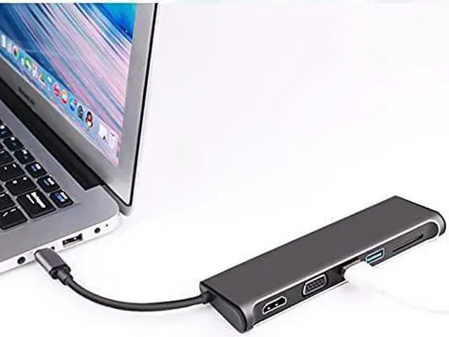 Alt view image 2 of 5 - Hubs Docking Station Expansion Notebook Type-C Docking Station Expands USB Adapter Mobile Phone Converter USB Hubs