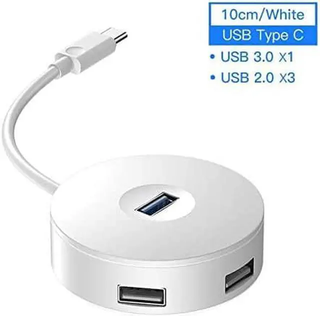 Alt view image 5 of 7 - USB HUB USB 3.0 USB 2.0 USB C HUB HUB 4 Port Computer Accessories USB Adapter (Color : White)