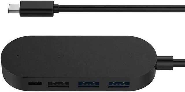 Main image of One for Four Multi-Port Hub,Type-c to USB3.0 Splitter for MacBook Hub Extension USB-c Converter (Color : White) (Black)