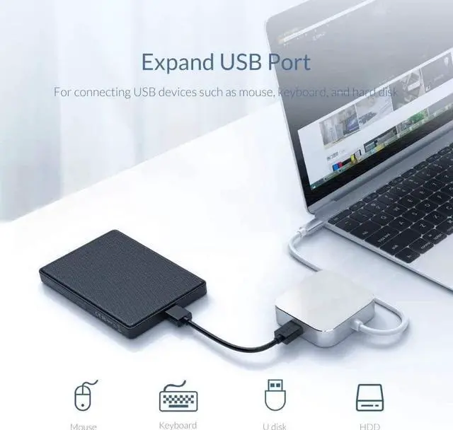 Alt view image 4 of 6 - Hubs USB Type-C to -Compatible VGA Audio USB3.0 Adapter Docking Station for Type C USB 3.0 HUB USB Hubs