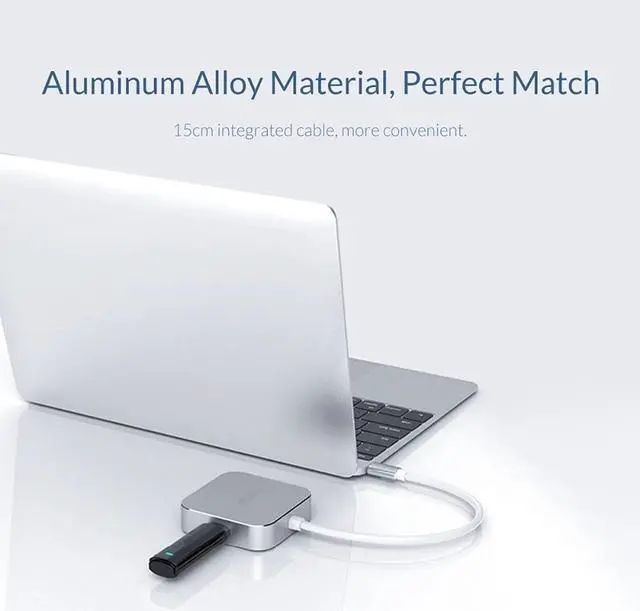 Alt view image 6 of 6 - Hubs USB Type-C to -Compatible VGA Audio USB3.0 Adapter Docking Station for Type C USB 3.0 HUB USB Hubs