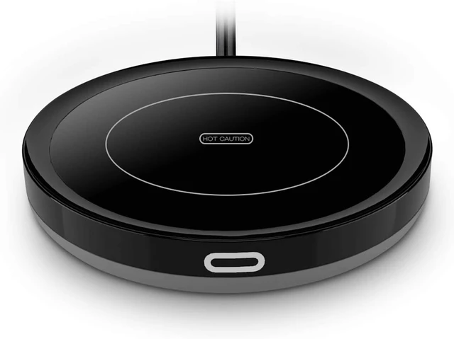 Alt view image 4 of 7 - Smart Coffee Warmer, BESTINNKITS Auto On/Off Gravity-Induction Mug Warmer for Office Desk Use, Candle Wax Cup Warmer Heating Plate (Up to 131F/55C) (Black)