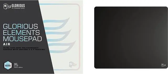 Alt view image 5 of 7 - Elements Air Mousepad - XL Hard and Ultra Thin Polycarbonate Flexible Surface Large Gaming Mouse Pad 15X17 Extended Hard Mousepad (Helios) (GLO-MP-ELEM-AIR)