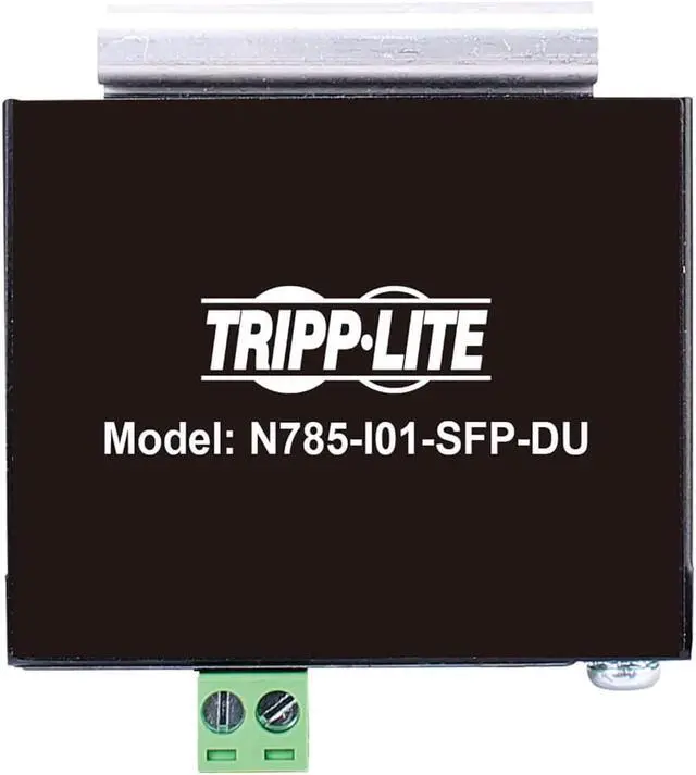 Alt view image 6 of 6 - Tripp Lite Industrial Heavy-Duty Network Copper Ethernet to Fiber Optic Unmanaged SFP Transceiver Media Converter Extender, SFP to RJ45, 10/100/1000 Mbps, DC Power, 2-Year Warranty (N785-I01-SFP-DU)