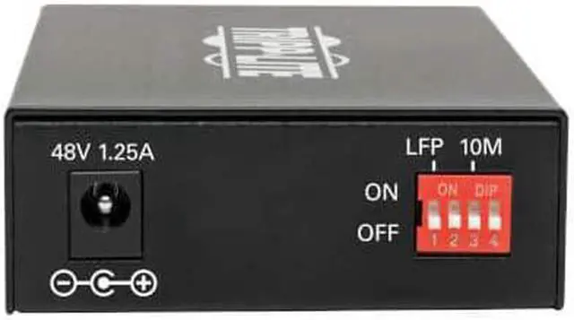 Alt view image 2 of 5 - Tripp Lite Singlemode Fiber Media Converter, Fiber to Ethernet Converter, Gigabit, POE+, 10/100/1000 SC, 1310 nm, 20 km (N785-P01-SC-SM1)