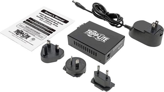 Alt view image 6 of 7 - Tripp Lite Network Copper RJ45 Ethernet to Fiber SC Duplex Singlemode Cable Extender Converter, 1310nm Wavelength, Gigabit Network, Extend 12.4 Miles / 20 Km, 2-Year Warranty (N785-INT-SC-SM)