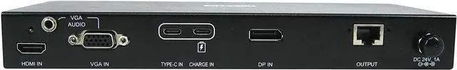 Alt view image 3 of 5 - Tripp Lite 4 Port Presentation Switch Kit, 4K 60 Hz, HDMI, DisplayPort, USB-C, & VGA to HDMI Over Cat6 Extender, 50 ft. (B320-4X1-MHB-K)