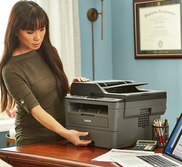 Alt view image 7 of 7 - Brother Premium MFC-L2690DW Compact Monochrome All-in-One Laser Printer
