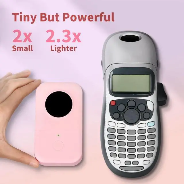 Alt view image 3 of 7 - Phomemo Bluetooth Label Maker Machine with Tape, D30 Portable Pocket Labeler with Different Fonts for Jars, Rechargeable Inkless Handy Thermal Smart Label Maker Printer, Compatible with iOS & Android