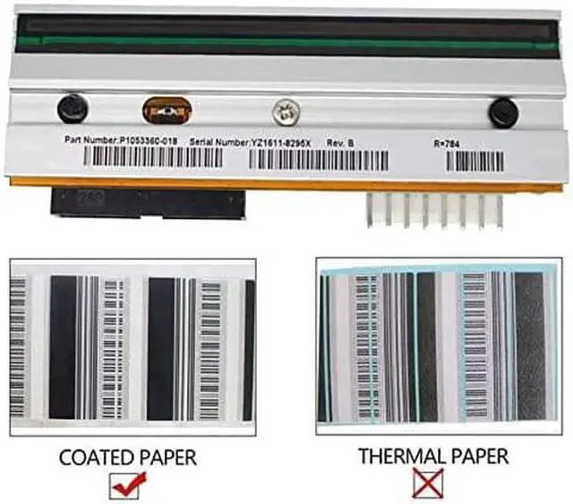 Alt view image 3 of 4 - xqjywjcd Compatible with Zebra 105SL Plus 203dpi Compatible P1053360-18 Barcode Label Print Head Printer Replacement Part (Color : for Zebra 105SL Plus)