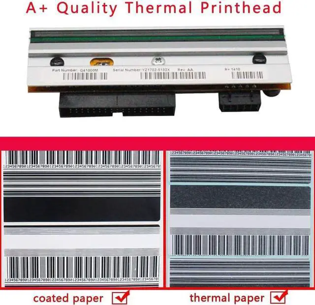 Alt view image 4 of 4 - xqjywjcd AA Compatible G41000-1M Printhead Compatible with Zebra 110XI3 200dpi Thermal Barcode Printer Spare Printer Replacement Part