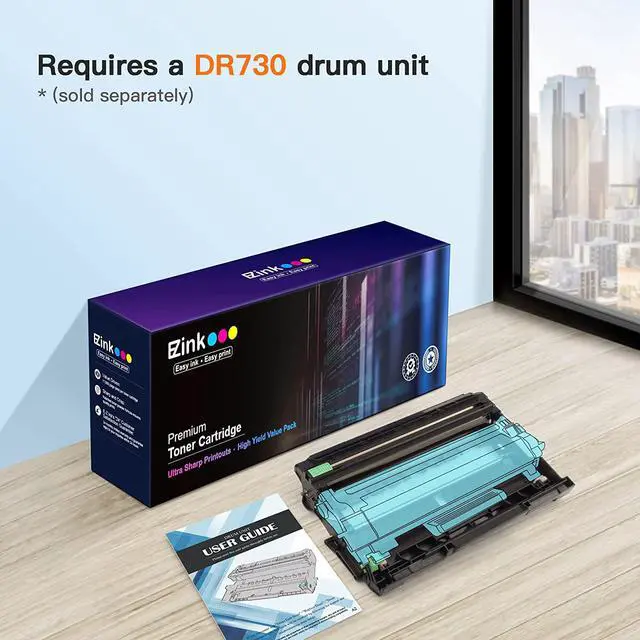 Alt view image 7 of 7 - E-Z Ink (TM) Compatible Toner Cartridge Replacement for Brother TN760 TN-760 TN730 to Use with HL-L2350DW HL-L2395DW HL-L2390DW HL-L2370DW MFC-L2750DW MFC-L2710DW DCP-L2550DW (Black,4 Pack)