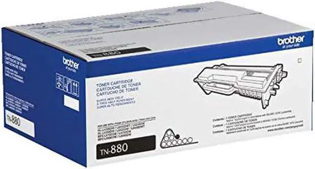 Alt view image 3 of 6 - Brother Genuine TN-880 (TN880) Super High Yield Black Laser Toner -Cartridge 2-Pack