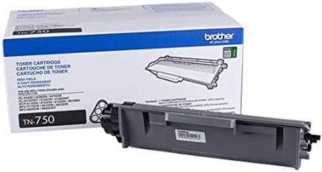 Alt view image 3 of 3 - Brother Genuine TN-750 (TN750) High Yield Black Laser Toner Cartridge 2-Pack