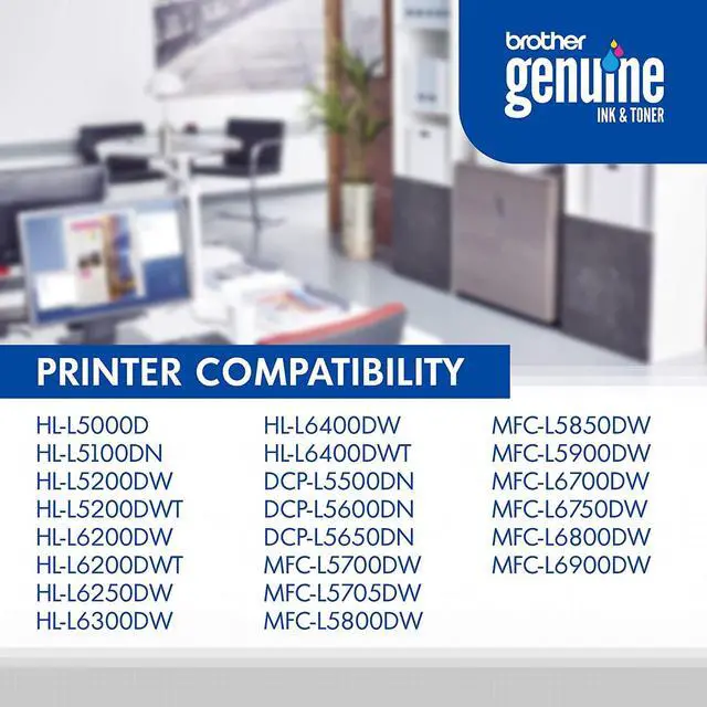 Alt view image 6 of 7 - Brother Genuine High-Yield Black Toner Cartridge Twin Pack TN850 2PK, Model: TN8502PK