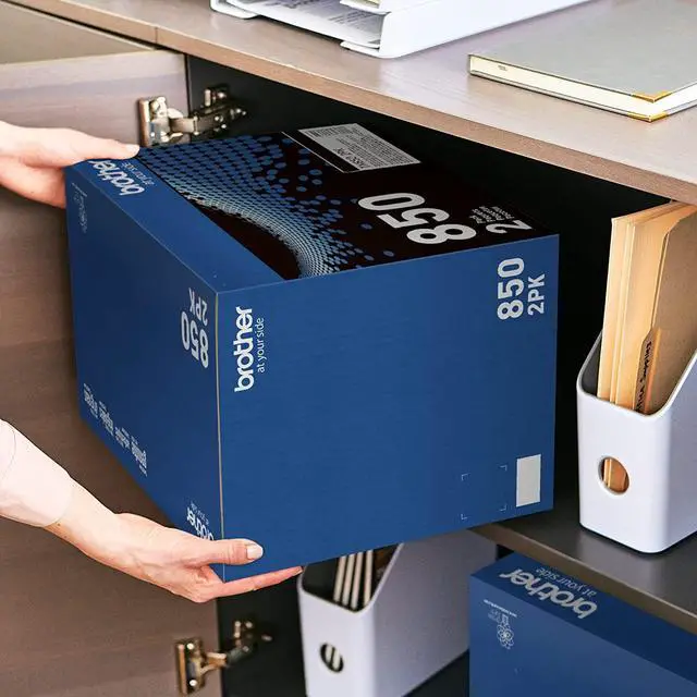 Alt view image 5 of 7 - Brother Genuine High-Yield Black Toner Cartridge Twin Pack TN850 2PK, Model: TN8502PK
