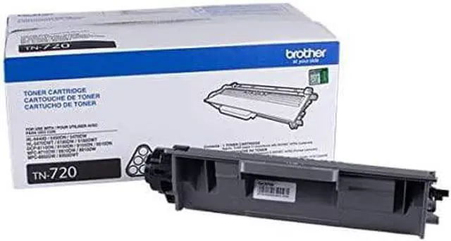 Alt view image 3 of 4 - Brother Genuine TN-720 (TN720) Black Laser Toner Cartridge 2-Pack