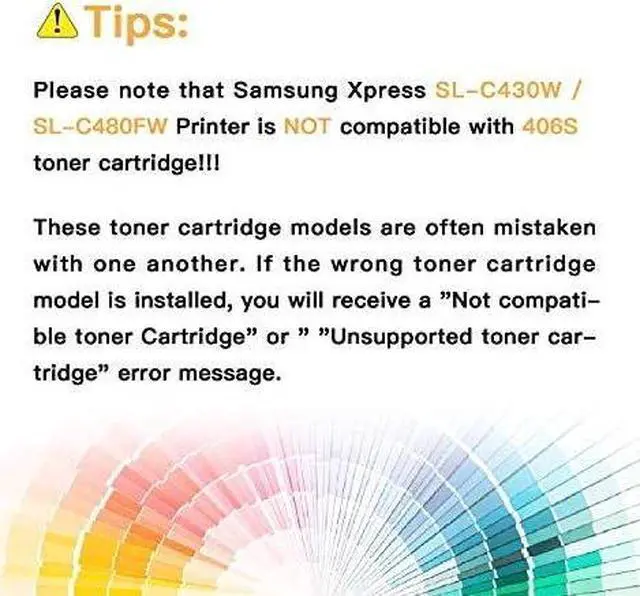 Alt view image 2 of 6 - E-Z Ink (TM) Compatible Toner Cartridge Replacement for Samsung 406 406S CLT-K406S CLT-C406S CLT-M406S CLT-Y406S to use with Xpress C460W C410W (1 Black, 1 Cyan, 1 Magenta, 1 Yellow, 4 Pack)