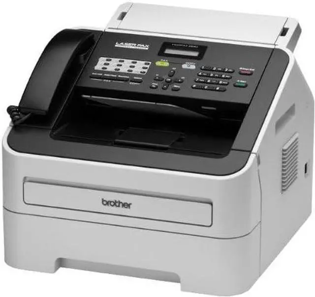 Alt view image 4 of 5 - Brother FAX-2840 High Speed Mono Laser Fax Machine, Dark/light gray - FAX2840
