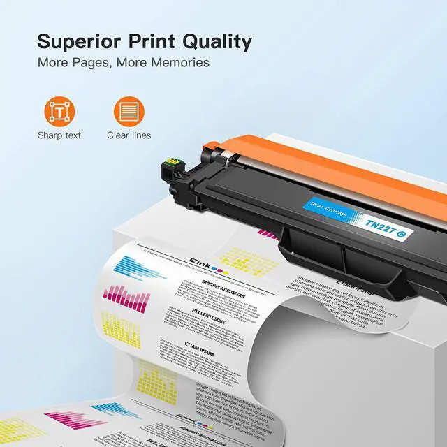 Alt view image 2 of 7 - E-Z Ink (TM) High Yield Compatible Toner Cartridge Replacement for Brother TN227 TN-227 TN223 TN-223 compatible with MFC-L3770CDW MFC-L3750CDW HL-L3230CDW HL-L3290CDW HL-L3210CW MFC-L3710CW (1 Cyan)