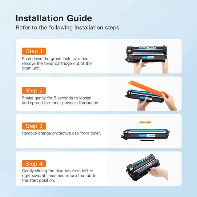 Alt view image 6 of 7 - E-Z Ink (TM) High Yield Compatible Toner Cartridge Replacement for Brother TN227 TN-227 TN223 TN-223 compatible with MFC-L3770CDW MFC-L3750CDW HL-L3230CDW HL-L3290CDW HL-L3210CW MFC-L3710CW (1 Cyan)