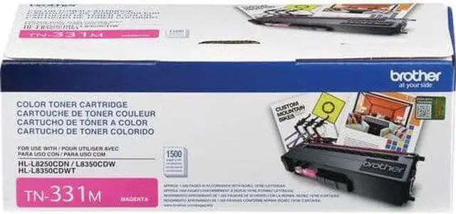 Alt view image 3 of 5 - Brother TN331C, TN331M, TN331Y (TN-331C, TN-331M, TN-331Y) Cyan, Magenta and Yellow Color Toner Cartridge Set