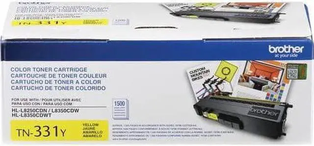 Alt view image 5 of 5 - Brother TN331C, TN331M, TN331Y (TN-331C, TN-331M, TN-331Y) Cyan, Magenta and Yellow Color Toner Cartridge Set