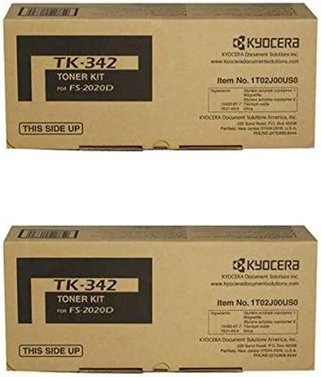 Main image of KYOCERA TK-342 (TK342) Black Toner Cartridge 2-Pack for FS-2020DN