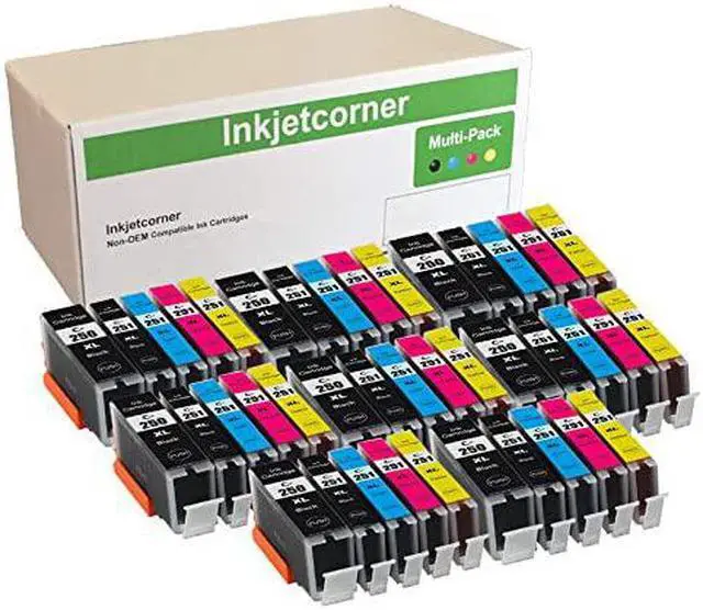 Main image of Inkjetcorner Compatible Ink Cartridges Replacement for PGI-250XL CLI-251XL PGI 250 CLI 251 for use with MX922 iX6820 MG5620 MG6620 MG5522 MG5420 MX722 MG6420 (40 Pack)