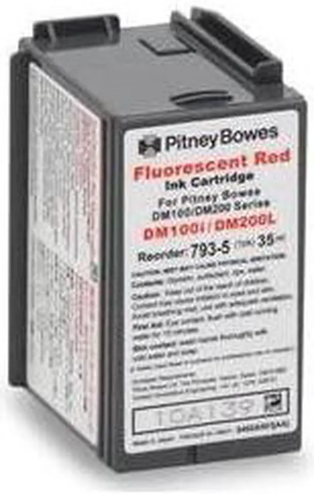 Main image of Original Pitney Bowes DM100i and DM200 793-5 Postage Meter Red Ink