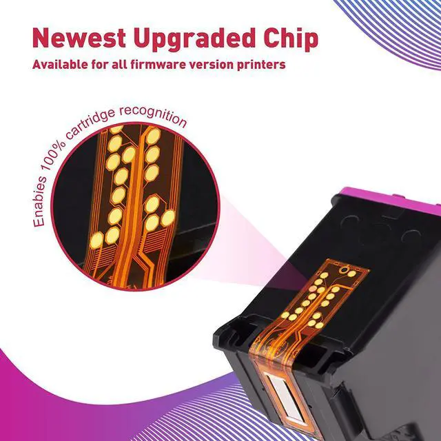 Alt view image 2 of 7 - HOTCOLOR 2 Pack 662XL (1 Black 1 Color) Replacement  662XL HP 662 XL Ink Cartridge Deskjet Ink Advantage 2545 2546 2645 2646 3515 3516 Printer (CZ105AL/CZ106AL)