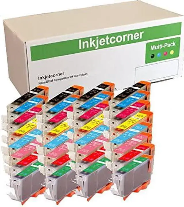 Main image of Inkjetcorner Compatible Ink Cartridges Replacement for CLI-8 for use with Pro9000 Mark II (32-Pack)