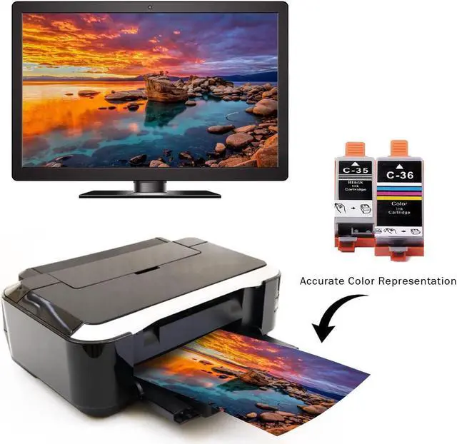 Alt view image 2 of 6 - Limeink 5 Pack Black PGI-35 Compatible Ink Cartridges Set Use for PIXMA iP100 PIXMA iP110 Series Printers 1509b002 1511B002