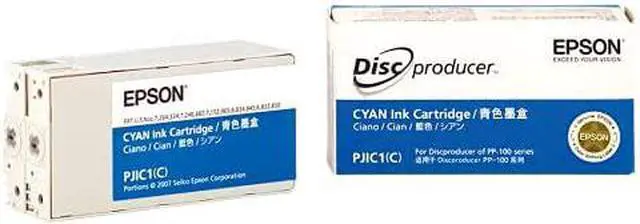 Alt view image 3 of 4 - PJIC1-C13S020447 Cyan Ink Cartridge (1-Pack) for DiscProducer PP-100 in Retail Packaging