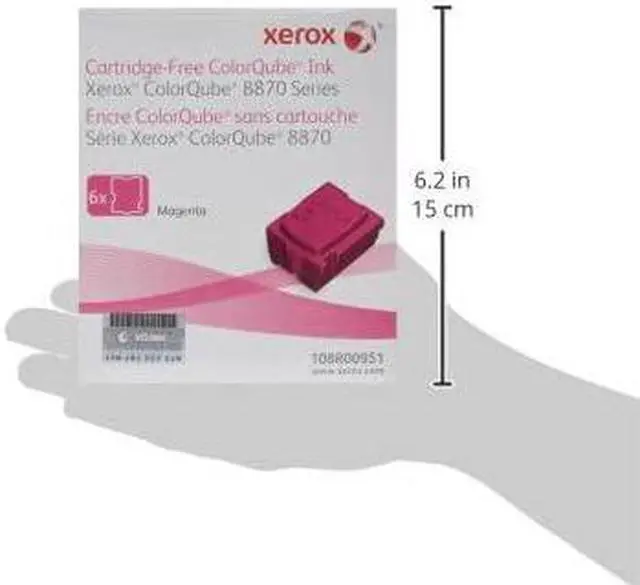 Alt view image 6 of 6 - Xerox ColorQube 8870 Magenta 6 Ink Sticks Solid Ink (17,300 Pages) - 108R00951