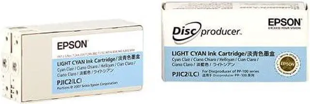 Alt view image 2 of 4 - PJIC2-C13S020448 Light Cyan Ink Cartridge (1-Pack) for DiscProducer PP-100 in Retail Packaging