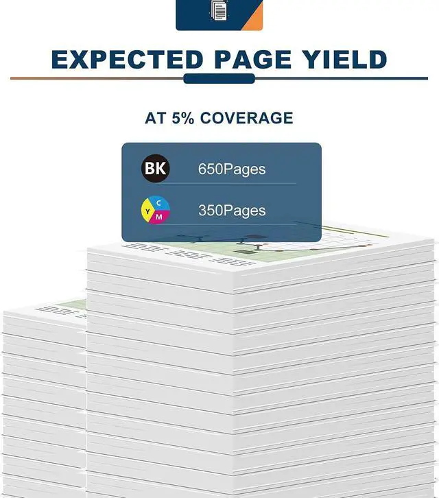 Alt view image 3 of 6 - Ankink 61XL Ink Cartridge Black Color Combo Pack Replacement  Ink 61 HP61 XL HP61XL for Envy 4500 5530 4502 5535 5534 OfficeJet 4630 4635 DeskJet 2540 1000 1010 1055 1510 3050 3510 Printer