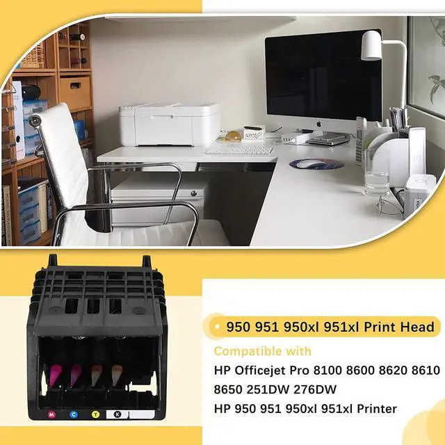 Alt view image 4 of 7 - 950 951 950xl 951xl Print Head Replacement Kit  Officejet Pro 8100 8600 8620 8610 8650 251DW 276DW,Printer Replacement Parts Printhead Print Head