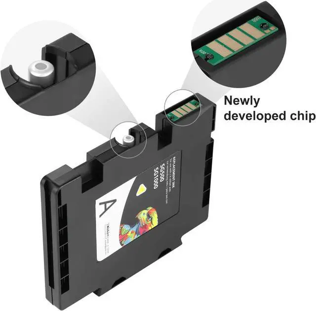 Alt view image 6 of 6 - Xcinkjet New Sublimation Ink Cartridge Compatible for Sawgrass Virtuoso SG500 SG1000 Printer (2 Black, 2 Cyan, 2 Magenta, 2 Yellow, 8-Pack)