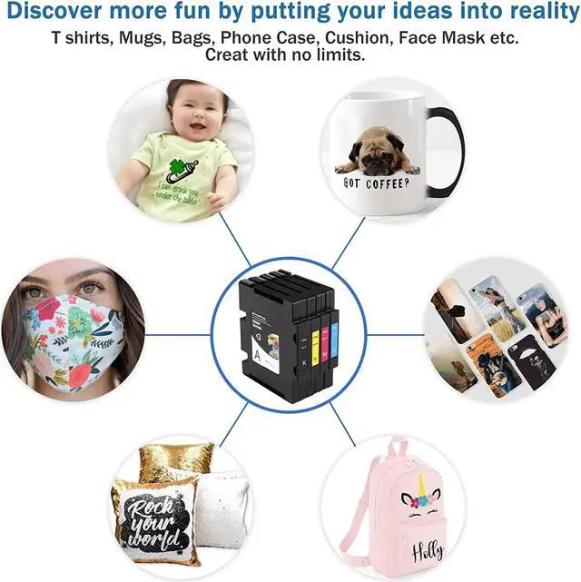 Alt view image 5 of 6 - Xcinkjet New Sublimation Ink Cartridge Compatible for Sawgrass Virtuoso SG500 SG1000 Printer (2 Black, 2 Cyan, 2 Magenta, 2 Yellow, 8-Pack)