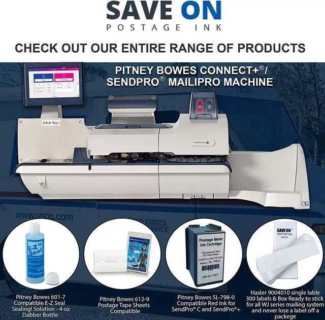Alt view image 2 of 4 - Save On Postage Ink Replacement for PB 797-0 Ink Cartridge - Compatible with Mailstation Mailing System
