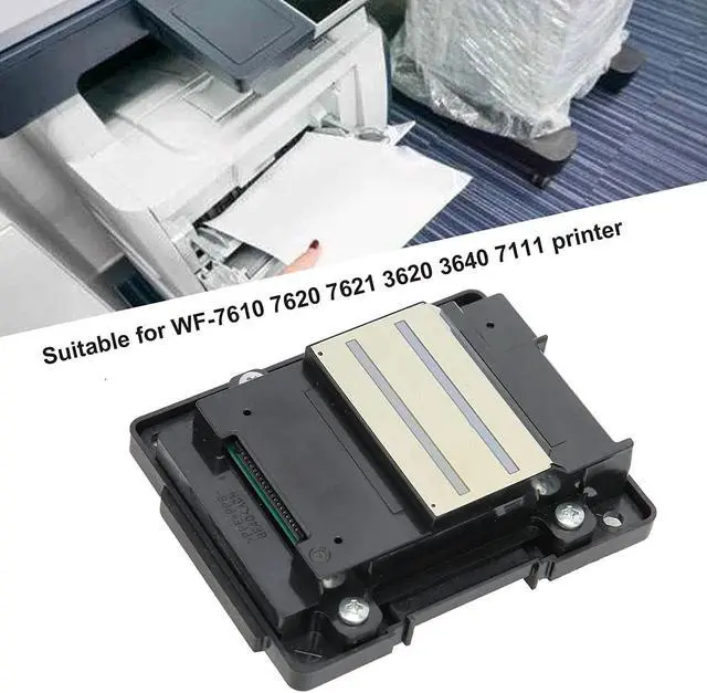 Alt view image 4 of 7 - Replacement Printhead WF 7610 7620 7621 3620 3640 7111 Printer, Resistance Metal Print Head Printer Kit Plug and Play