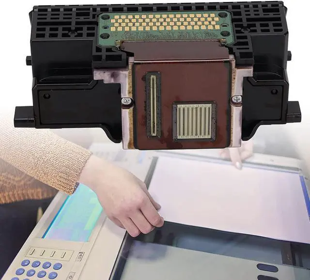 Alt view image 4 of 7 - Printhead for Canon, QY6-0078 Black Printer Head with Protective Cover for Canon MG8120 MG8180 MG8280 MG6250 MP990 MP996 MG6120 MG6140 MG6180 MG6280