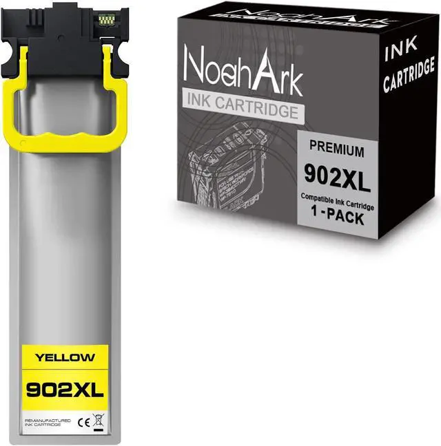 Main image of NoahArk 1 Pack T902XL Remanufacture Ink Cartridges Replacement for Epson 902 XL 902XL for Workforce WF-C5210 WF-C5290 WF-C5710 WF-C5790 Printer (1 Yellow)