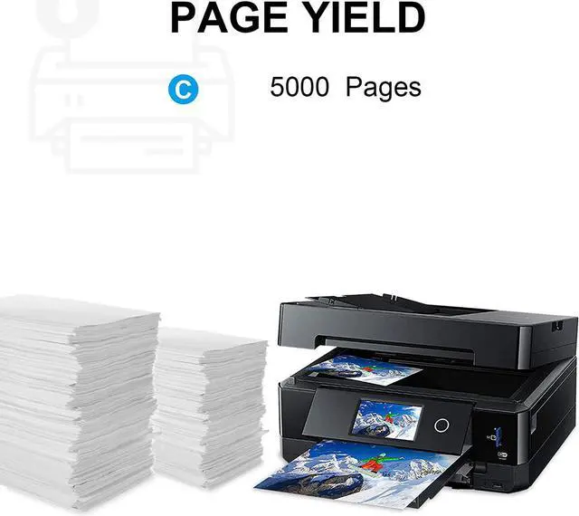 Alt view image 4 of 6 - NoahArk 1 Pack T902XL Remanufacture Ink Cartridges Replacement for Epson 902 XL 902XL for Workforce WF-C5210 WF-C5290 WF-C5710 WF-C5790 Printer (1 Cyan)