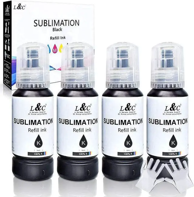 Alt view image 3 of 7 - Save on $11 Ecotank Supertank 4 Color Sublimation Ink (4x70ml) and 4 Black Ecotank Sublimation Ink (4X100ml)